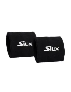 Pack 2 Muñequeras Club Siux Negro | Ofertas de pádel